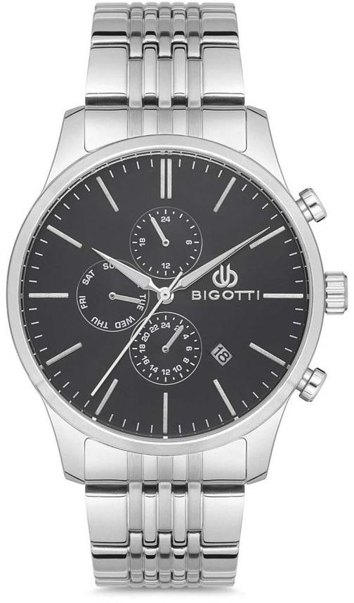 Bigotti BG.1.10153.2 Takvimli 43 mm Çelik Kordon Analog Kol Saati