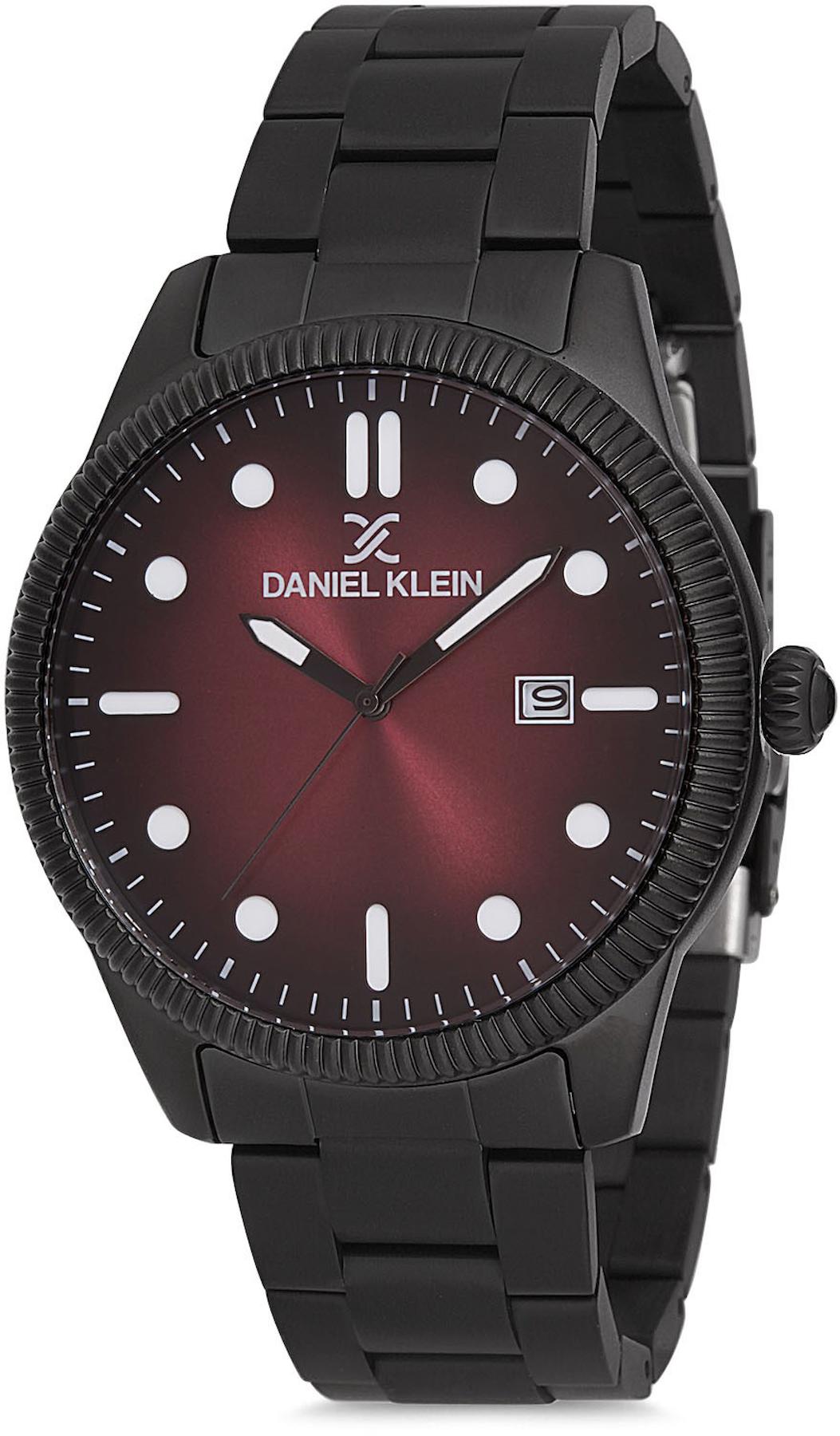 Daniel Klein DK.1.12576.3 Takvimli 42 mm Siyah Çelik Kordon Analog Erkek Kol Saati