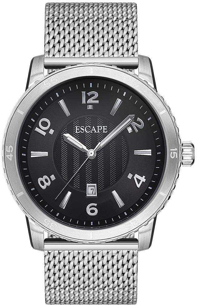 Escape EC1087-301M Takvimli Çelik Kordon Analog Kol Saati