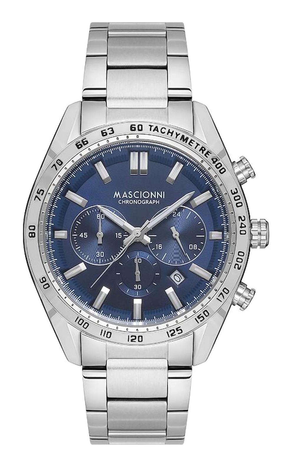 Mascionni M.1.2188.03 Takvimli 43 mm Metal Kordon Analog Erkek Kol Saati