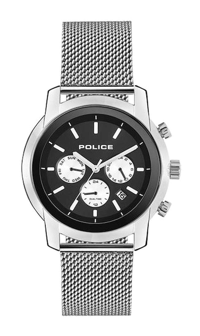 Police PL.15894JS-02MM Takvimli Metal Kordon Analog Erkek Kol Saati