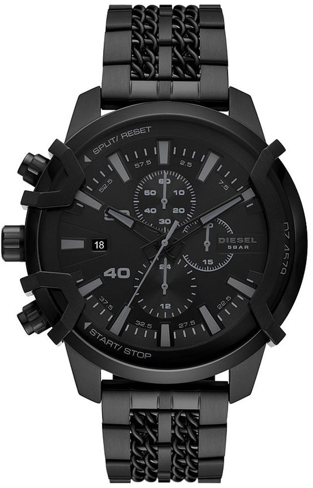 Diesel DZ4579 Takvimli 42 mm Siyah Çelik Kordon Analog Erkek Kol Saati