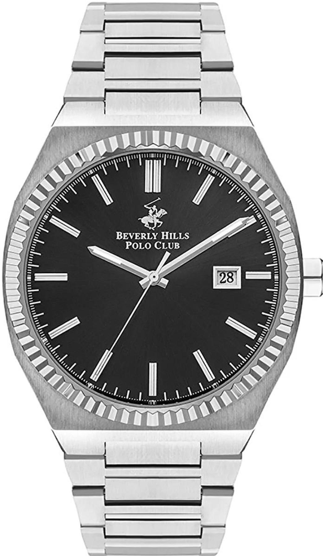 Beverly Hills Polo Club BP3405X350 Takvimli 45 mm Çelik Kordon Analog Erkek Kol Saati