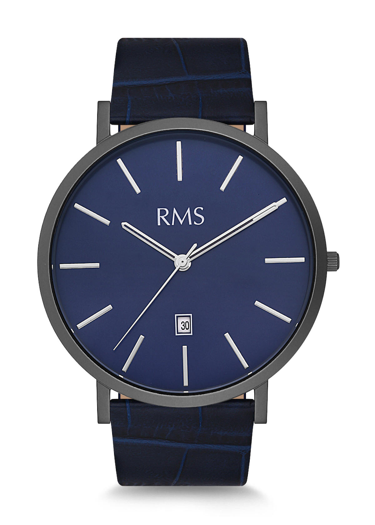 Grand Romanson GR.1.AG1203.02 Takvimli 42 mm Lacivert Deri Kordon Analog Erkek Kol Saati