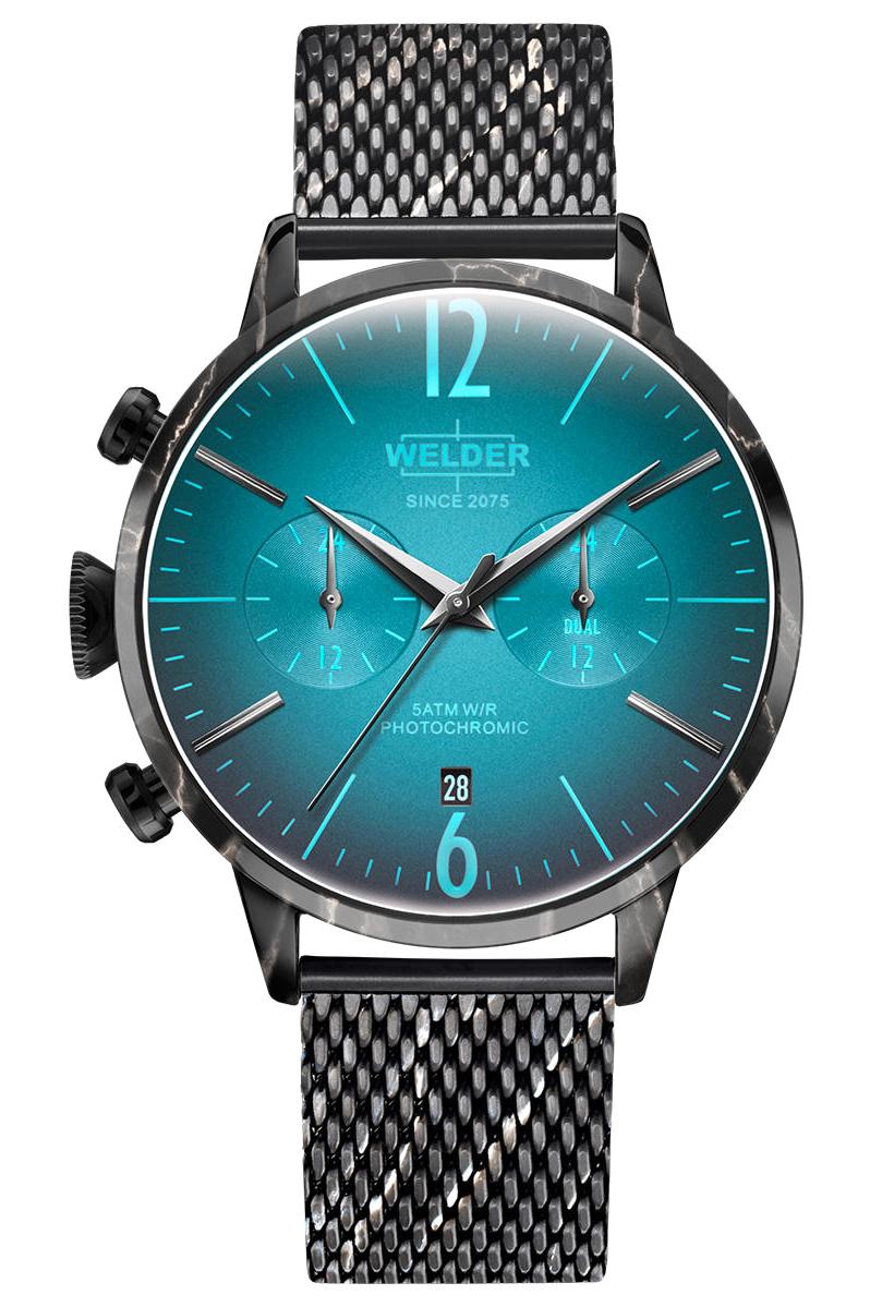 Welder Watch WWRC836 Pusulalı Takvimli 42 mm Siyah Çelik Kordon Analog Erkek Kol Saati