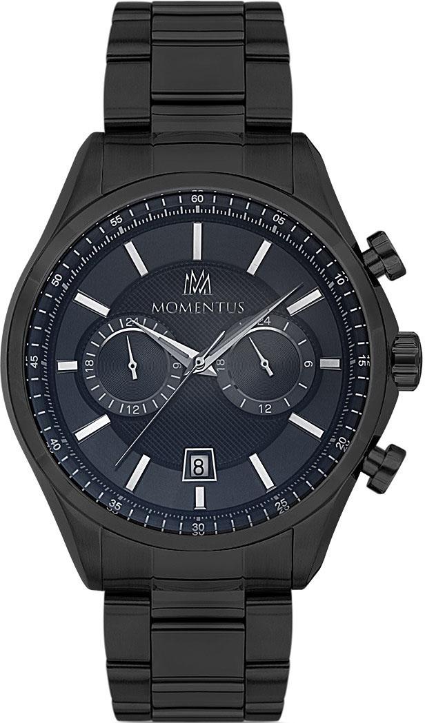 Momentus CC102B-04SN Takvimli 44 mm Çelik Kordon Analog Kol Saati