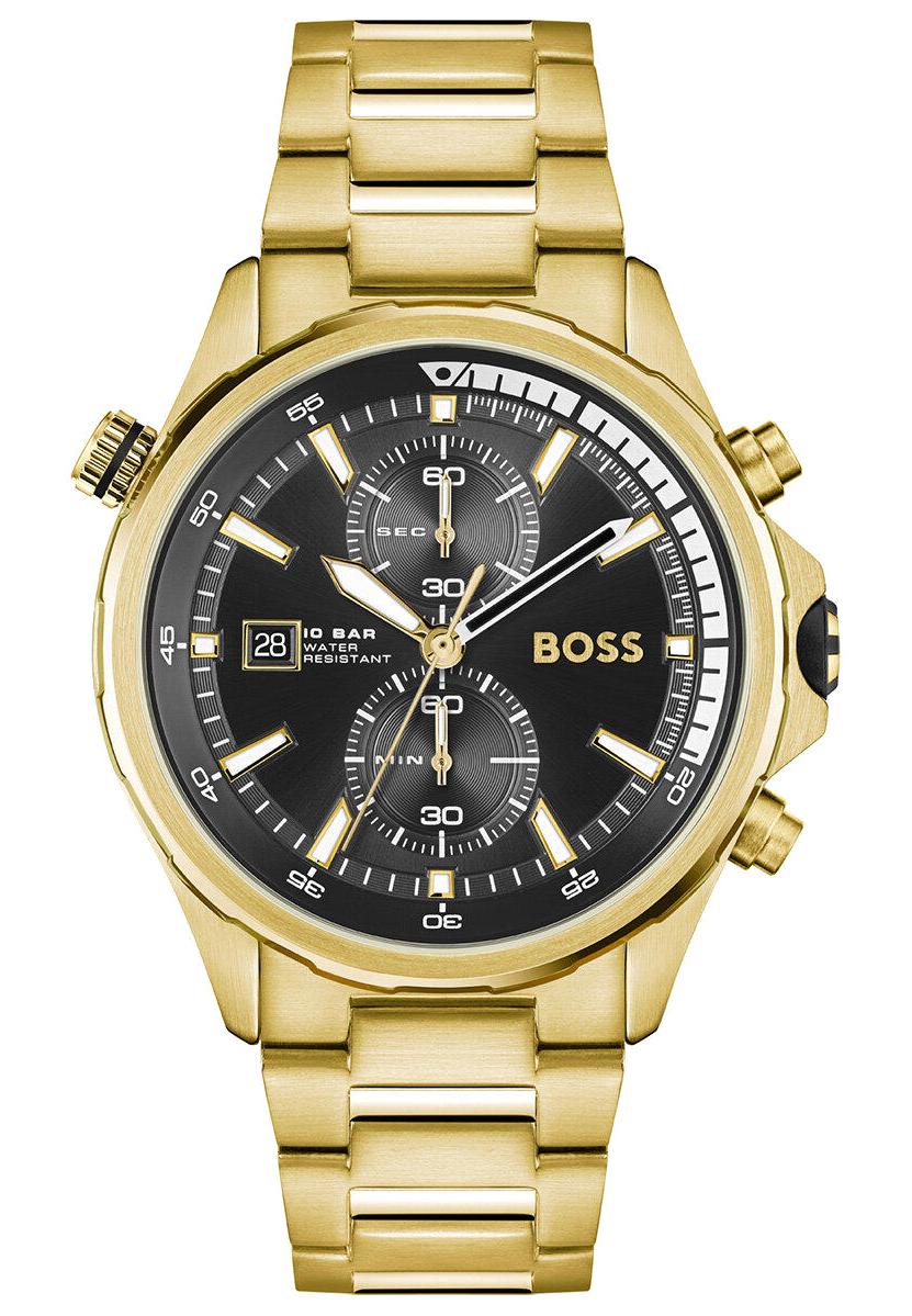Hugo Boss HB1513932 42 mm Altın Çelik Kordon Analog Erkek Kol Saati