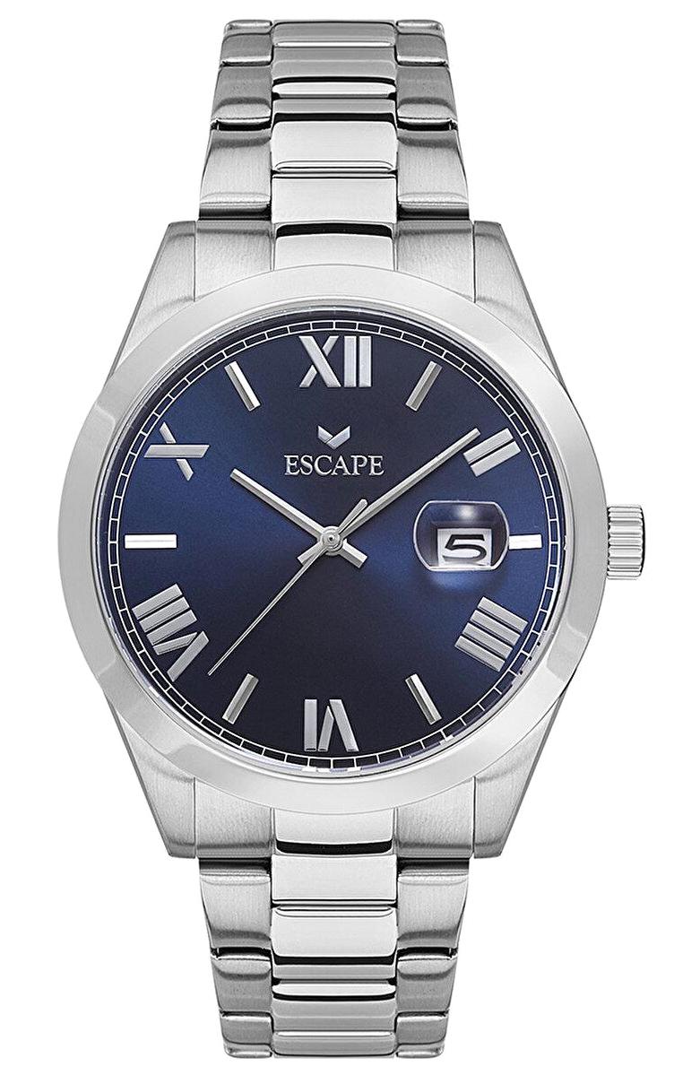 Escape ESCP102501 Takvimli 43 mm Çelik Kordon Analog Erkek Kol Saati