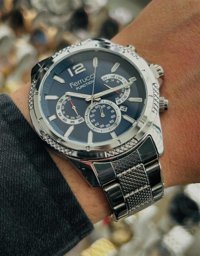 Ferrucci FC.14205FM.05 Takvimli 43 mm Çelik Kordon Analog Erkek Kol Saati