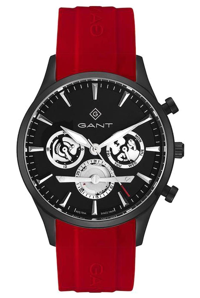Gant GT131015 Takvimli 41-45 mm Kırmızı Silikon Kordon Analog Erkek Kol Saati