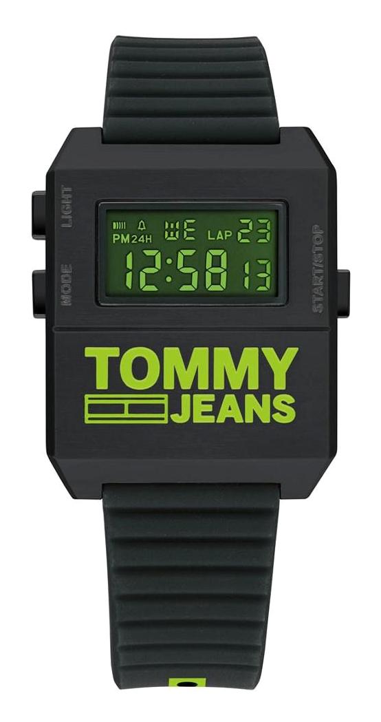 Tommy Hilfiger TH1791675 Takvimli 44 mm Siyah Silikon Kordon Dijital Erkek Kol Saati