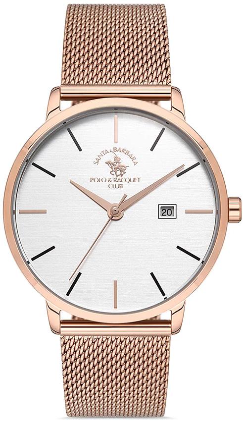 Santa Barbara Polo & Racquet Club SB.1.10239.4 Takvimli 40 mm Rose Gold Çelik Kordon Analog Kol Saati