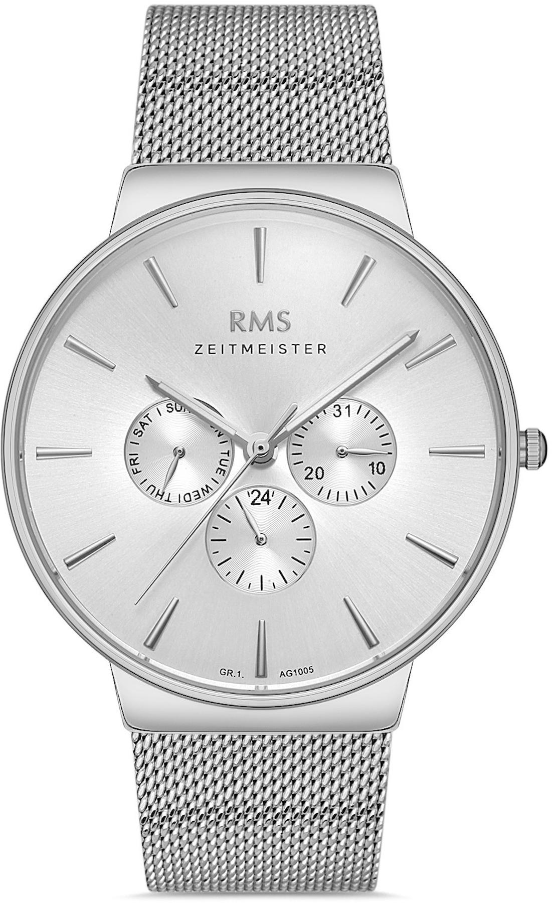 Romanson RMS.1.AG1005.04 Takvimli 42 mm Çelik Kordon Analog Kol Saati