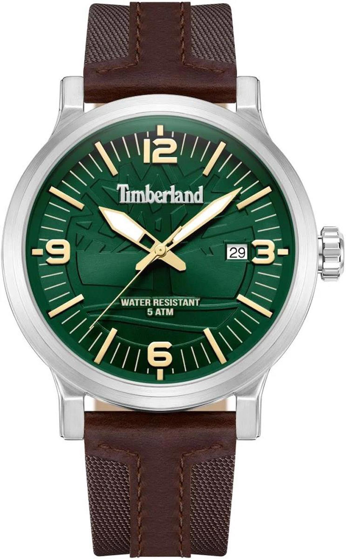 Timberland TDWGN0029102 Takvimli 44 mm Kahverengi Çelik Kordon Analog Erkek Kol Saati