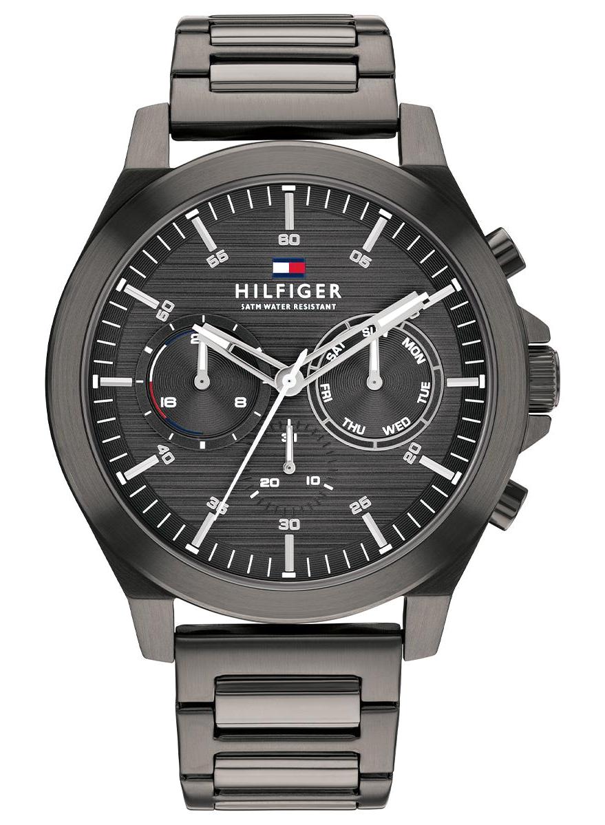 Tommy Hilfiger TH1710519 Takvimli 42 mm Füme Çelik Kordon Analog Erkek Kol Saati