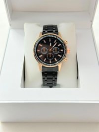 Spectrum SPC-FT-1-112 Takvimli 44 mm Siyah Çelik Kordon Analog Erkek Kol Saati
