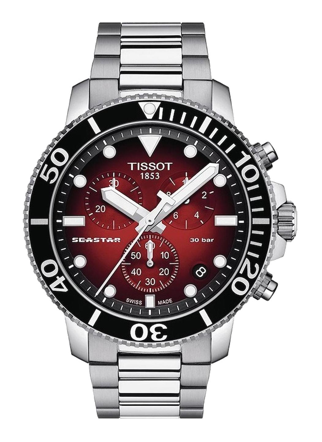 Tissot T1204171142100 Takvimli 44 mm Çelik Kordon Analog Erkek Kol Saati
