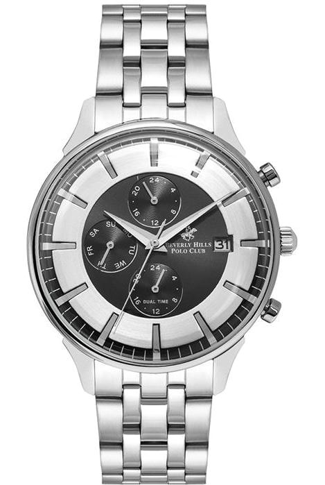 Beverly Hills Polo Club BP3015X350 Takvimli 40 mm Çelik Kordon Analog Erkek Kol Saati