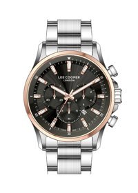 Lee Cooper LC07699.550 Takvimli Çelik Kordon Analog Erkek Kol Saati