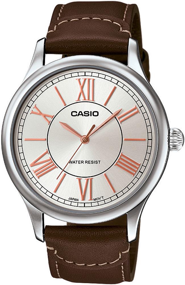 Casio MTP-E113L-5A Takvimli 40 mm Kahverengi Deri Kordon Analog Kol Saati