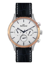 Belmond KNG562539 Takvimli 46 mm Siyah Deri Kordon Analog Erkek Kol Saati