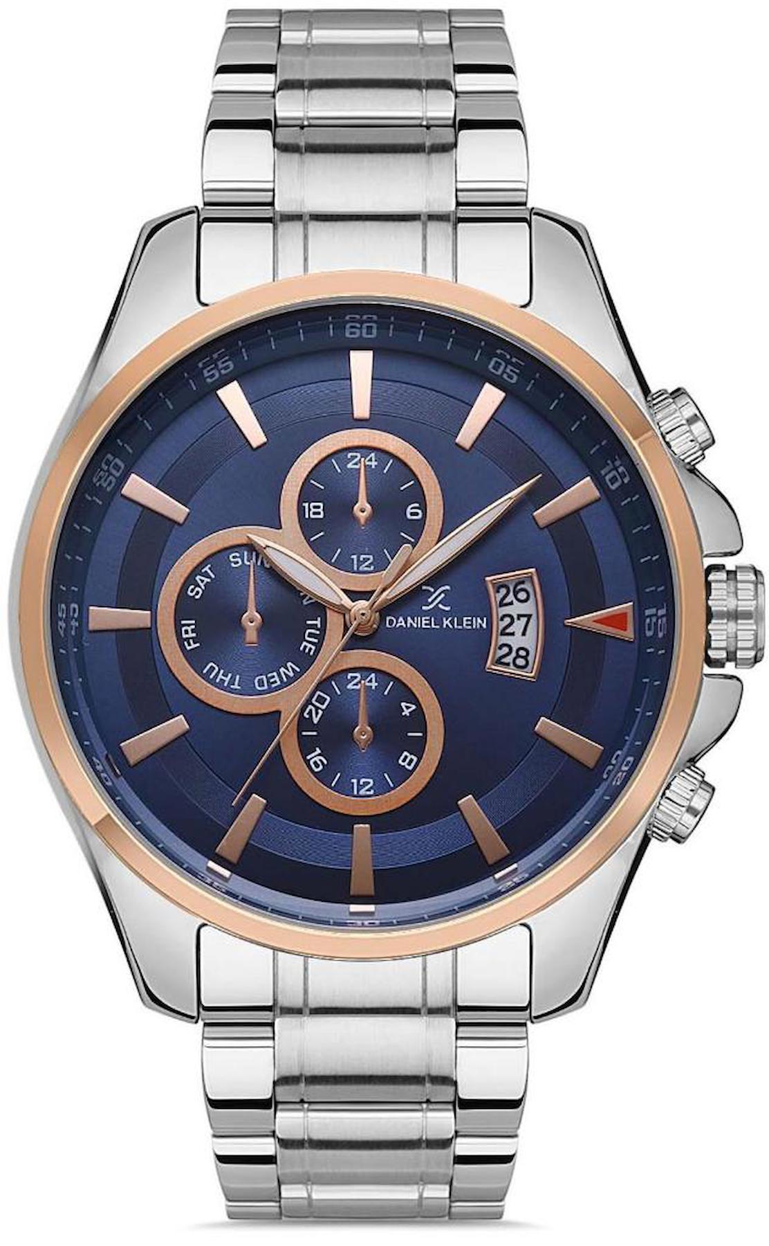 Daniel Klein DKE.1.10136.5 Takvimli Metal Kordon Analog Erkek Kol Saati