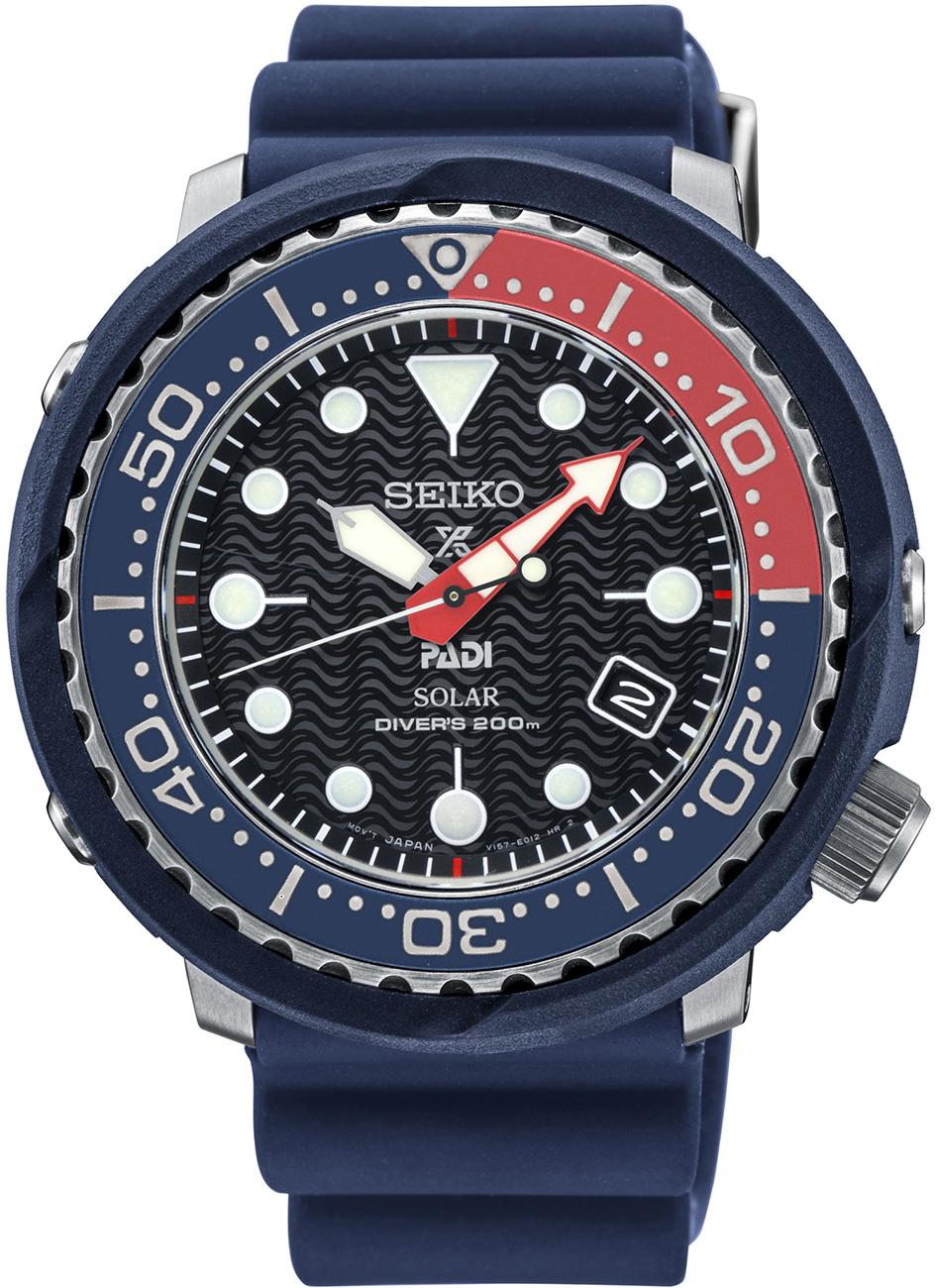 Seiko SNE499P Takvimli 43 mm Lacivert Silikon Kordon Analog Kol Saati