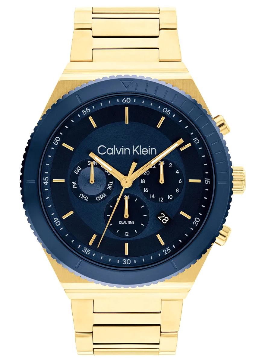 Calvin Klein CK25200302 Takvimli 44 mm Altın Çelik Kordon Analog Erkek Kol Saati