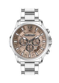 Lee Cooper LC07689.370 Takvimli Çelik Kordon Analog Erkek Kol Saati