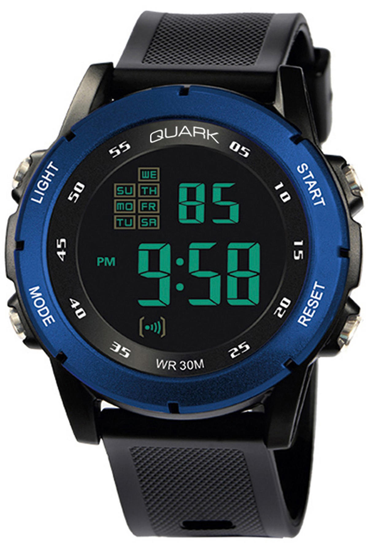 Quark QU-8106GH-2 Takvimli 41 mm Siyah Silikon Kordon Analog Kol Saati