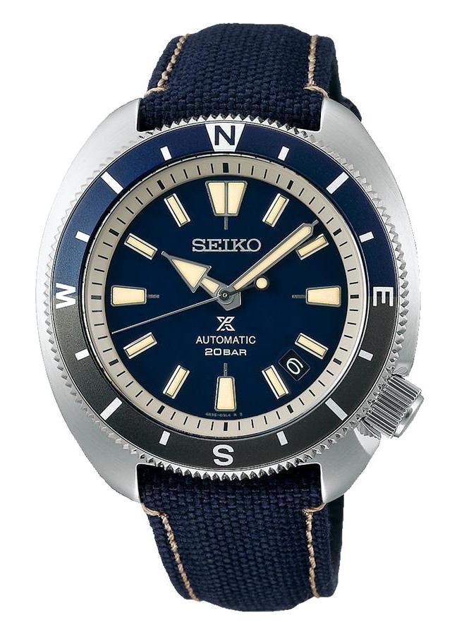 Seiko SRPG15K Takvimli 43 mm Lacivert Deri Kordon Analog Erkek Kol Saati