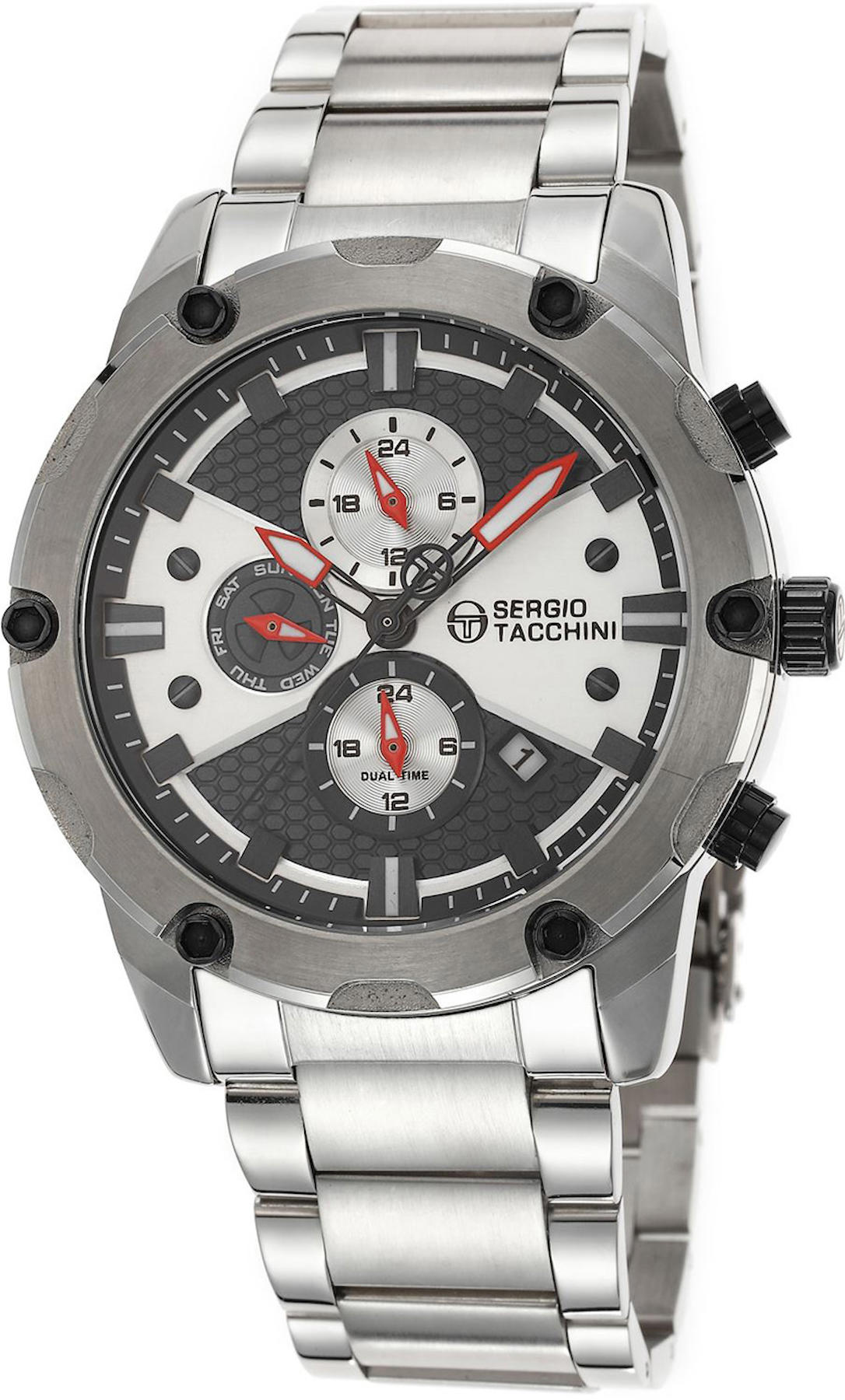 Sergio Tacchini ST.1.10075.1 Takvimli 45 mm Metal Kordon Analog Kol Saati