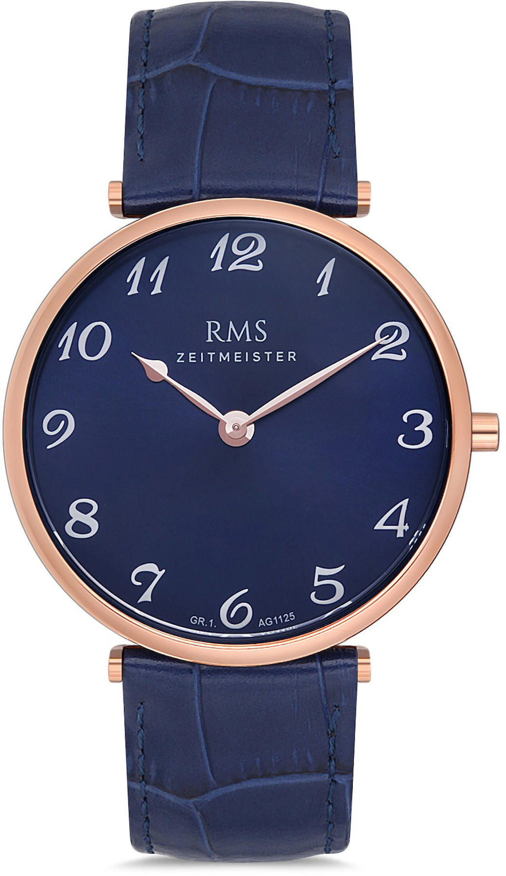 Romanson GR.1.AG1125.16 40 mm Lacivert Deri Kordon Analog Kol Saati