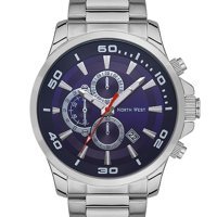Northwest NW-2104-C Takvimli 45 mm Çelik Kordon Analog Erkek Kol Saati