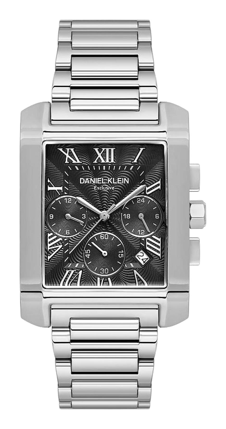 Daniel Klein DKE.1.10679-2 Takvimli 35 mm Metal Kordon Analog Erkek Kol Saati