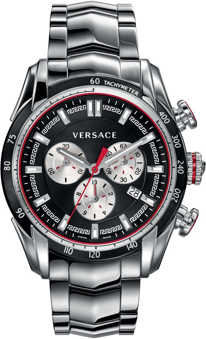 Versace VRSCVDB050015 Takvimli 44 mm Çelik Kordon Analog Kol Saati