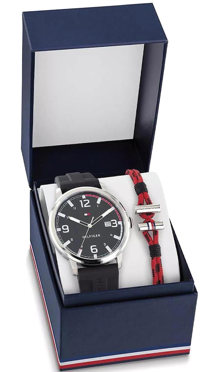 Tommy Hilfiger TH2770139 44 mm Siyah Silikon Kordon Analog Erkek Kol Saati