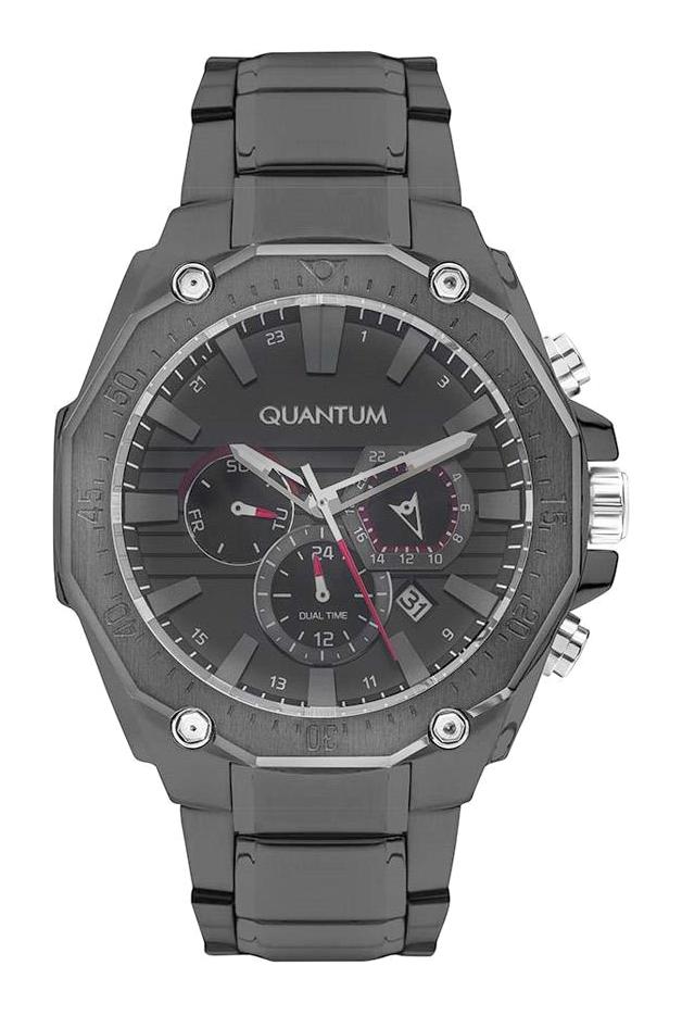 Quantum ADG1021.050 Takvimli 51-55 mm Çelik Kordon Analog Erkek Kol Saati
