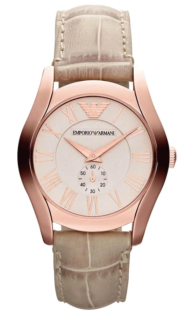 Emporio Armani AR1670 Takvimli 42 mm Rose Gold Deri Kordon Analog Kol Saati