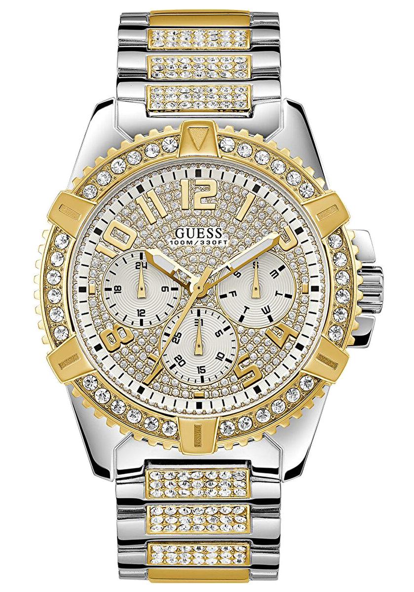 Guess GUW0799G4 Pusulalı Takvimli Çelik Kordon Analog Kol Saati