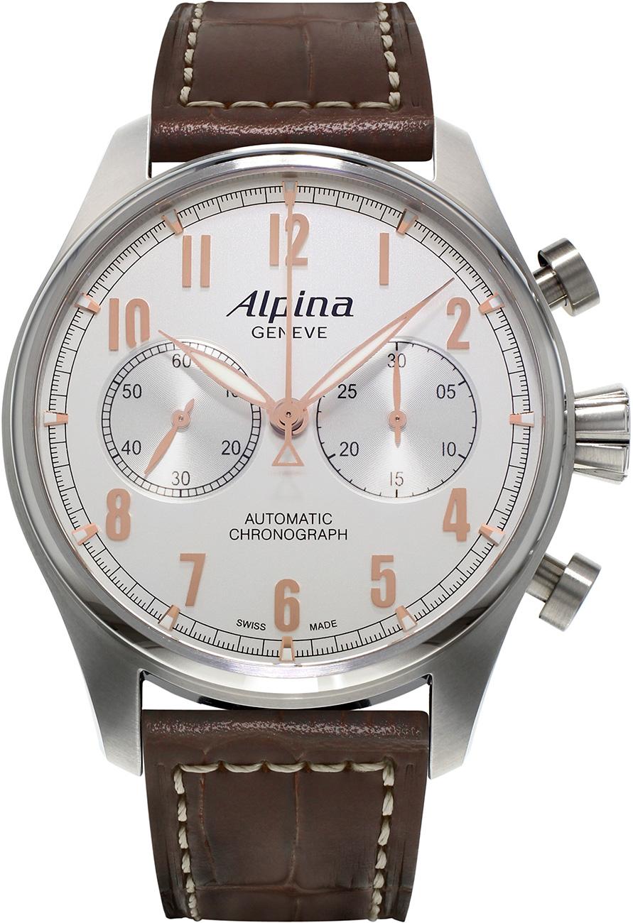 Alpina AL860SCR4S6 44 mm Kahverengi Deri Kordon Analog Kol Saati
