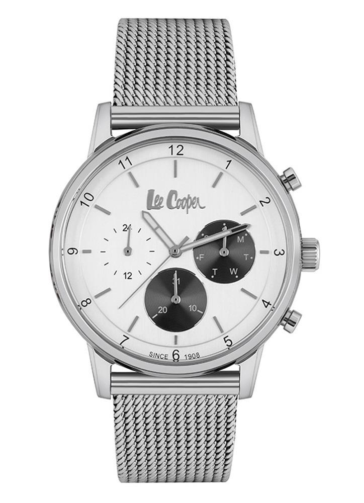 Lee Cooper LC06884.330 Takvimli 38 mm Çelik Kordon Analog Erkek Kol Saati