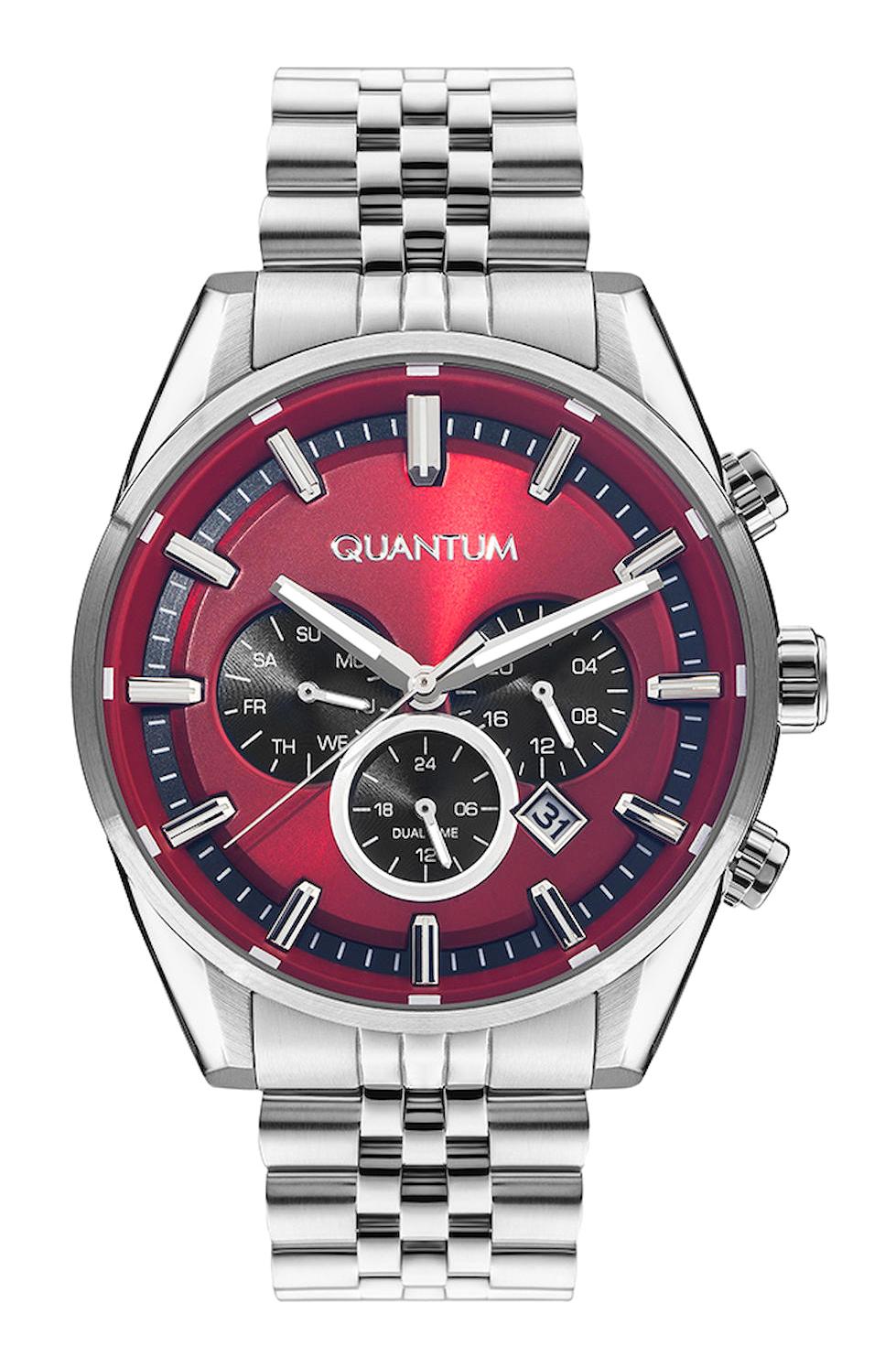 Quantum PWG987.380 Takvimli 46 mm Çelik Kordon Analog Erkek Kol Saati