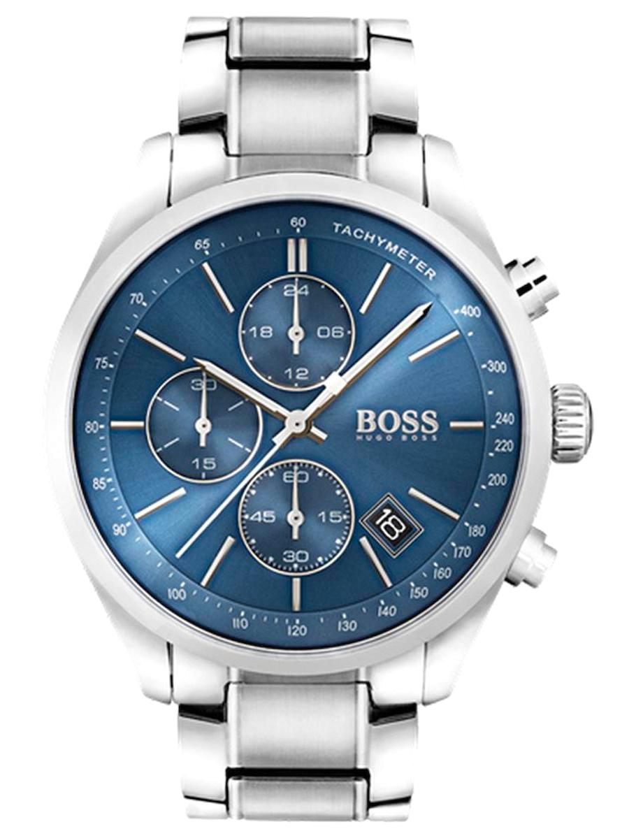 Hugo Boss HB1513478 Pusulalı Takvimli 44 mm Çelik Kordon Analog Erkek Kol Saati
