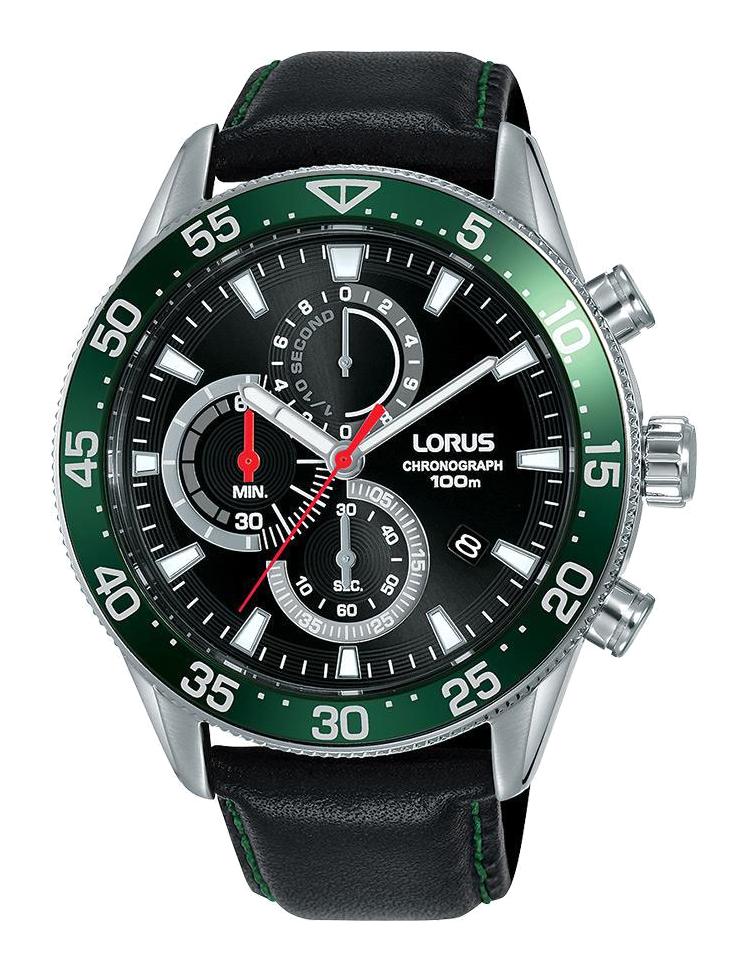Lorus RM347FX9 Takvimli 44 mm Siyah Deri Kordon Analog Erkek Kol Saati