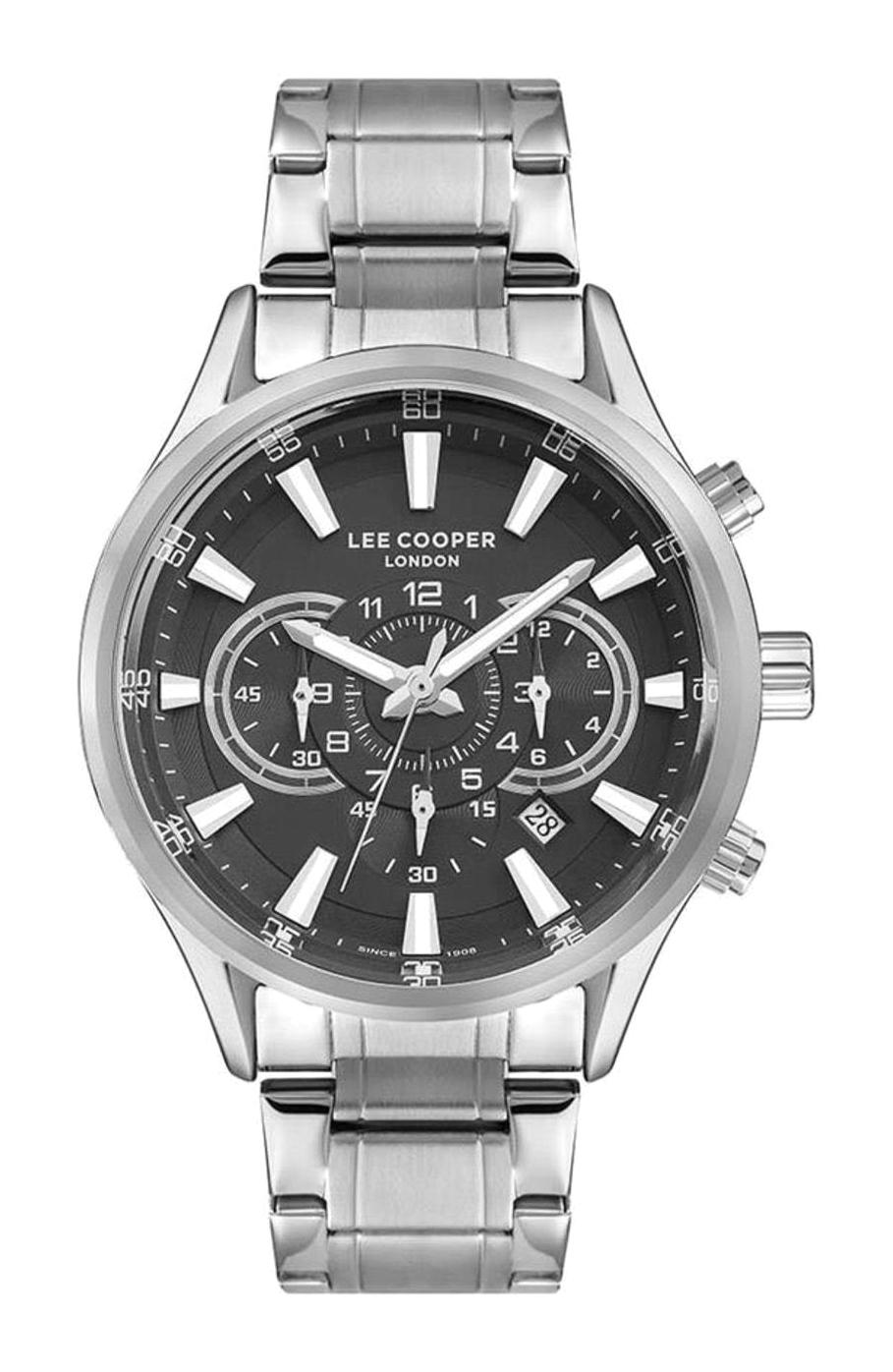 Lee Cooper LC07417.360 Takvimli 44 mm Çelik Kordon Analog Erkek Kol Saati
