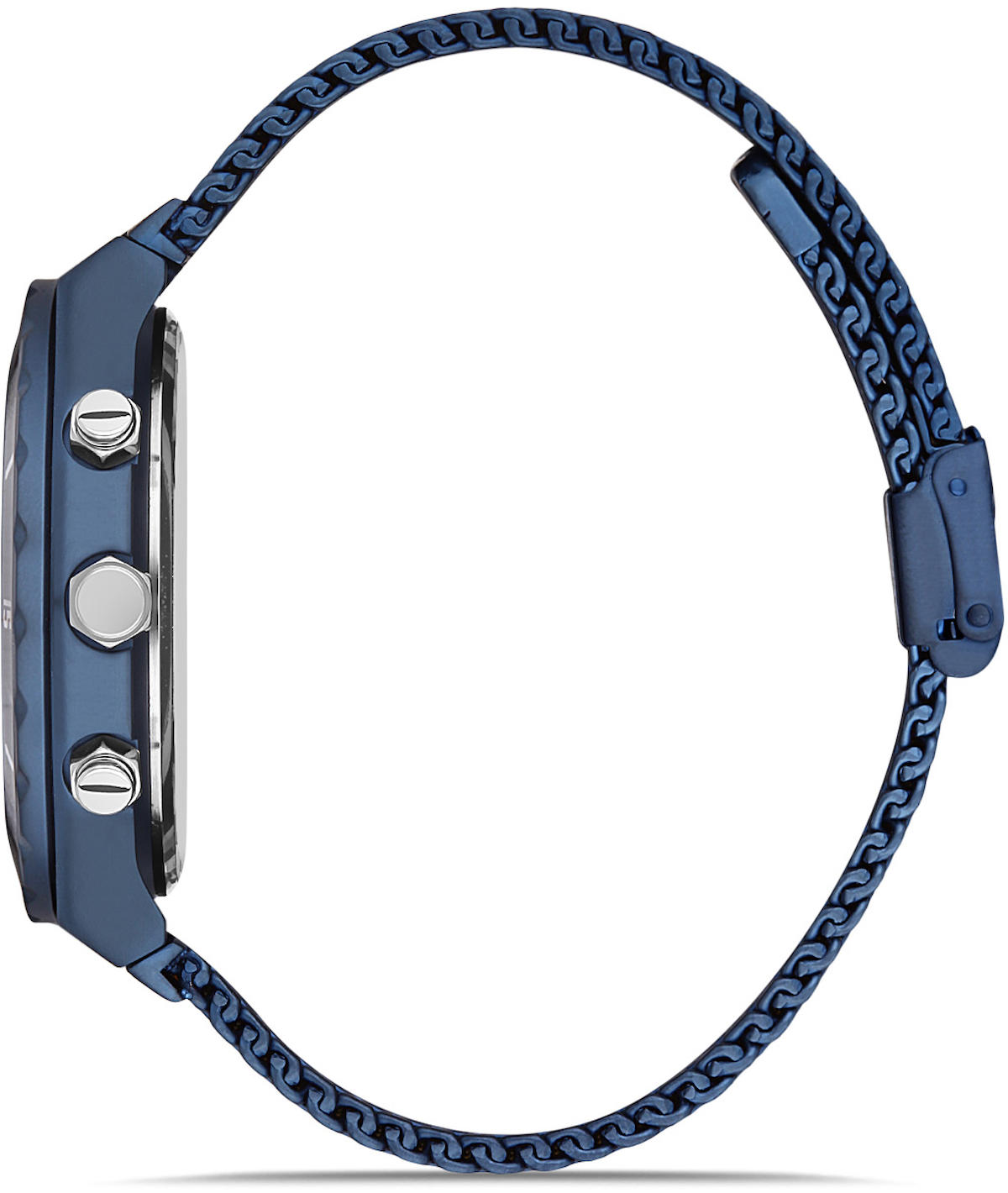 David Guner DG-0359GC-H3E Takvimli 42 mm Lacivert Çelik Kordon Analog Kol Saati