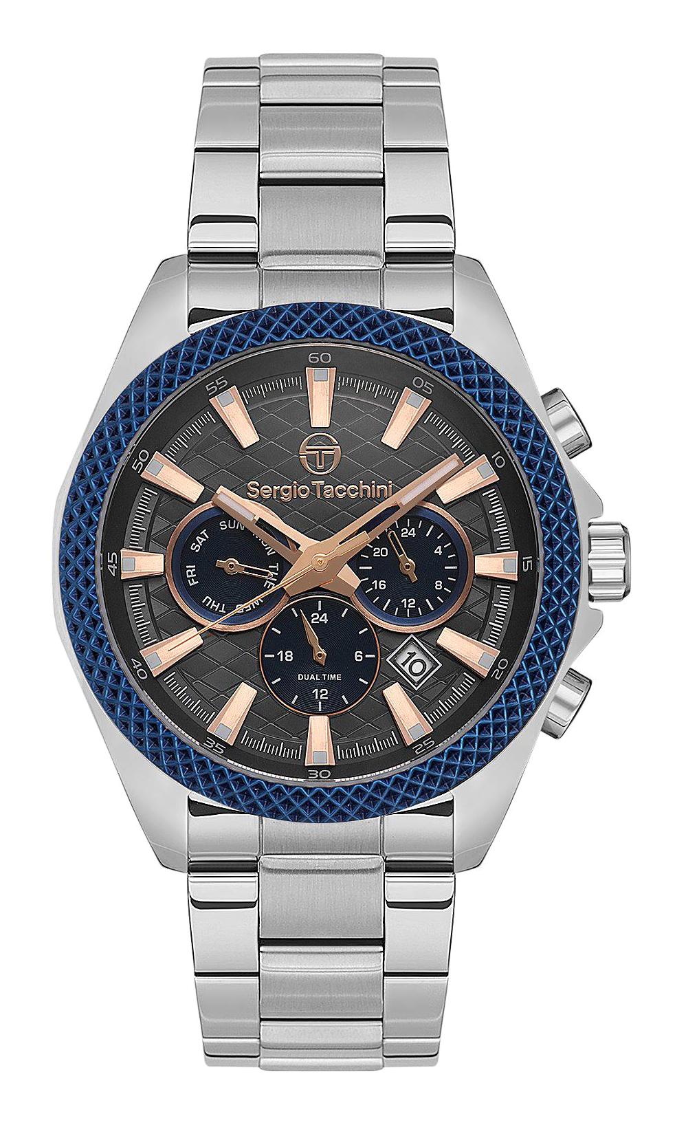 Sergio Tacchini ST.1.10411.4 Takvimli 45 mm Çelik Kordon Analog Erkek Kol Saati