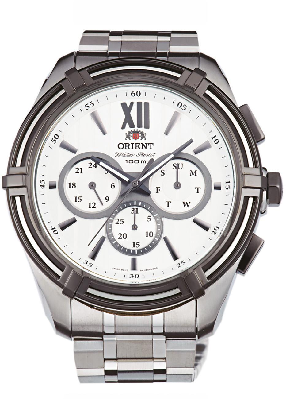 Orient FUZ01003W0 Takvimli 49 mm Çelik Kordon Analog Kol Saati