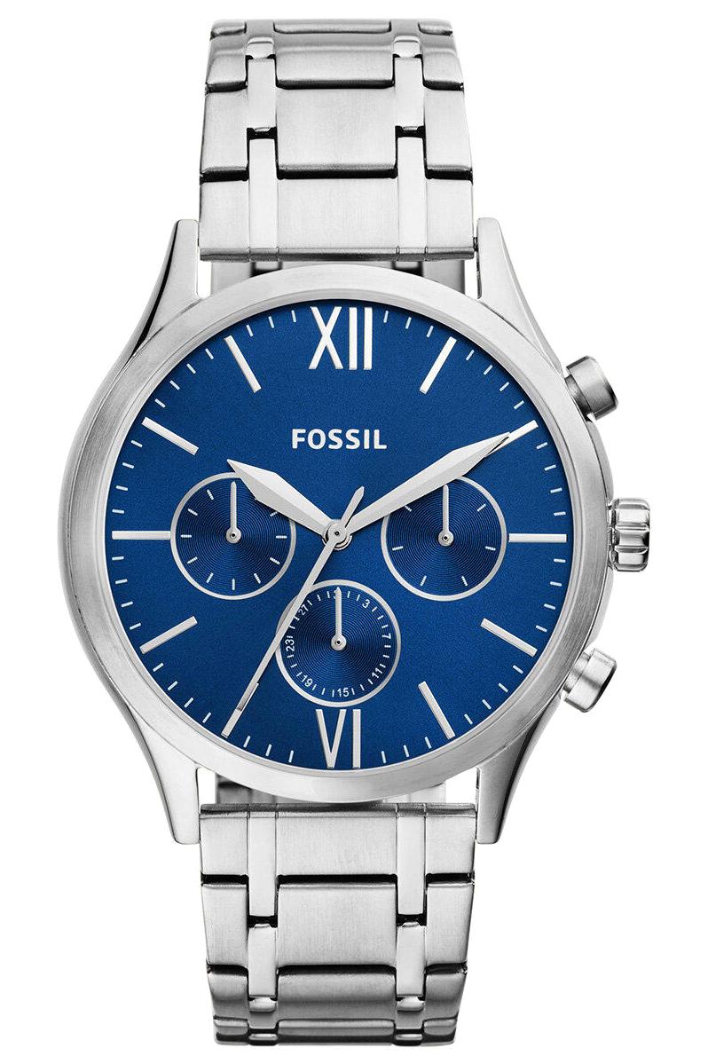 Fossil FBQ2808 Takvimli 44 mm Çelik Kordon Analog Erkek Kol Saati